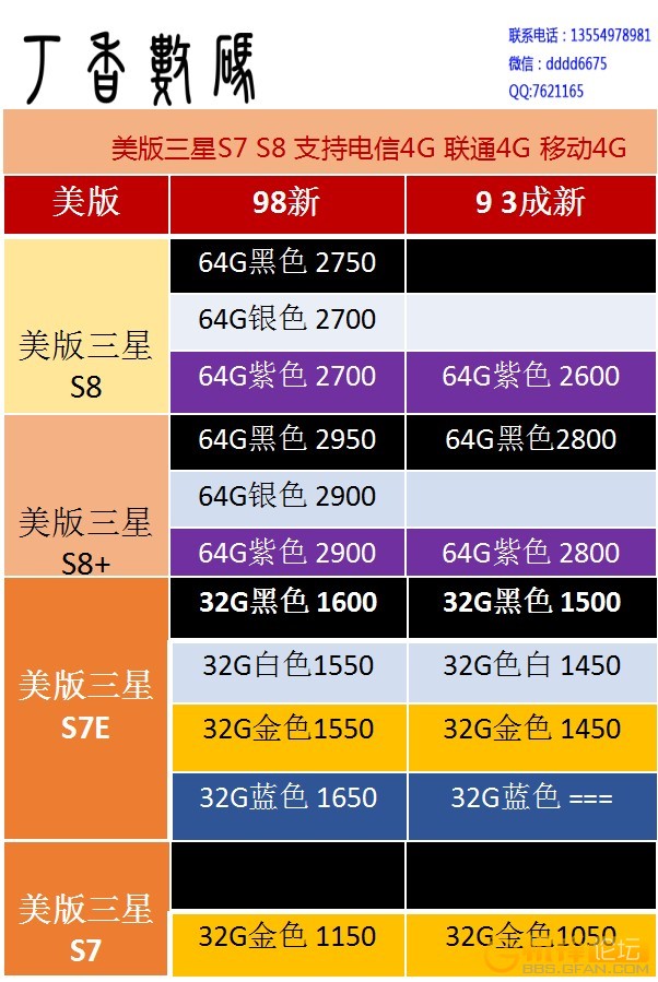 ▌丁香数码 ▌ 苹果6S苹果7全新二手机, 三星S